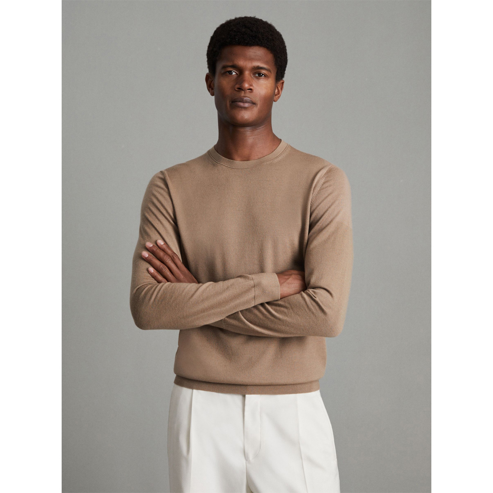 Merino wool crew hot sale neck jumper